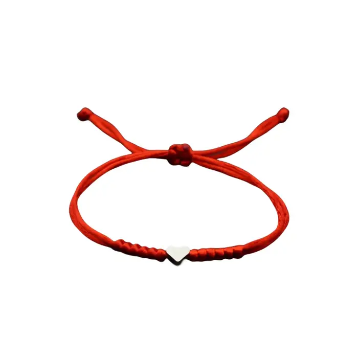 Bracelet en ULrouge réglable tissé à la main pour couple