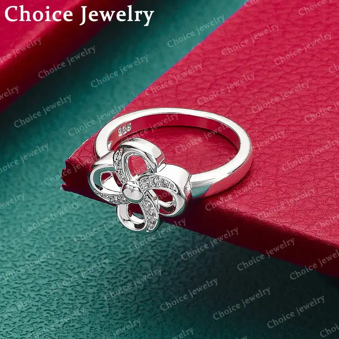 Bague trèfle à quatre feuilles en argent Sterling 925 pour femmes, bijoux à la mode, Vintage, charme