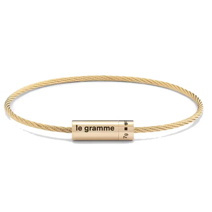 7g LE mode couleur or Bracelet corde pour hommes et femmes 7g 925 cadeau de luxe Couple français bij