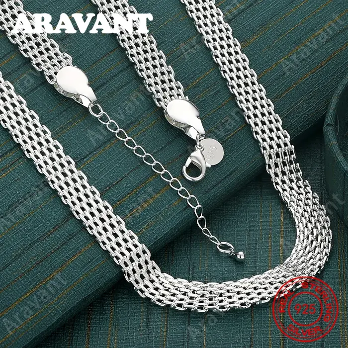 Collier en argent sterling 925 de 10 mm pour femme - Élégance vintage et bijoux de fête nobles
