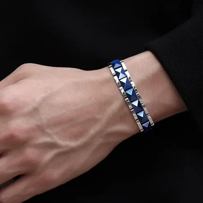ARADOO – Bracelet en céramique et titane de qualité supérieure pour hommes et femmes