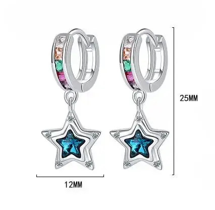 Boucles d'oreilles créoles princesse en argent 925 pour filles et femmes