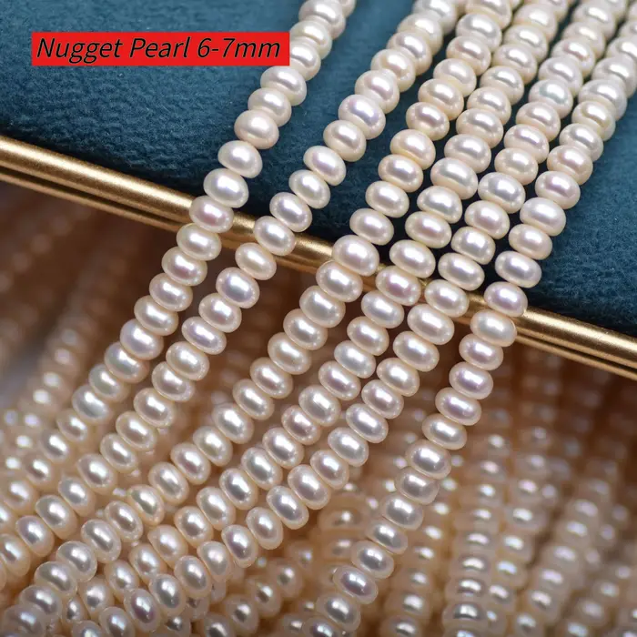 Perles Nugget d'eau douce bouton naturelles pour bijoux personnalisés colliers bracelets boucles d'oreilles occasions spéciales fabrication artisanale