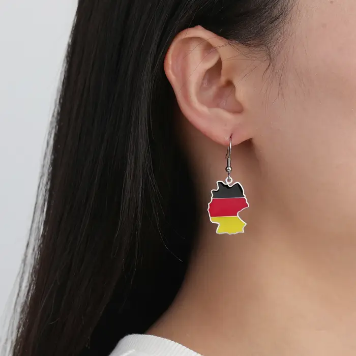 Amaxer-Boucles d'oreilles en acier inoxydable pour femmes