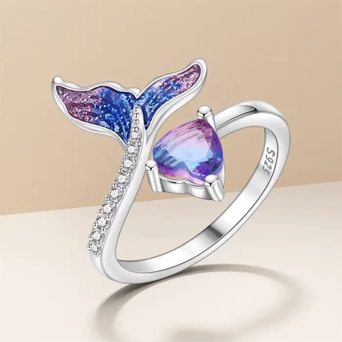 PANPOKI – bague d'amour en argent Sterling S925 pour femmes