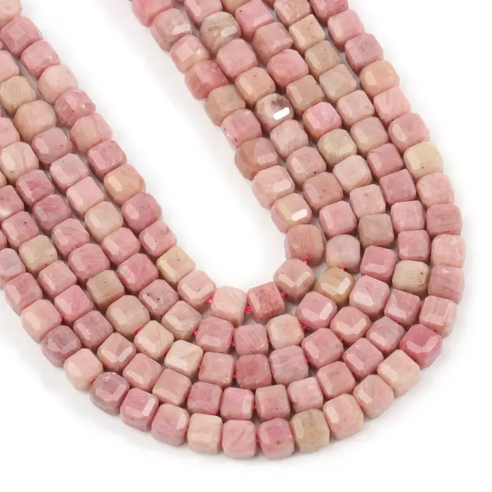 Perles en Rhodonite Naturelle à Facettes