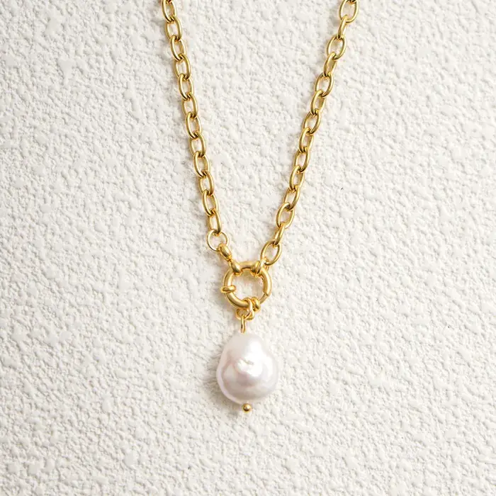 Collier de perles naturelles pour femmes