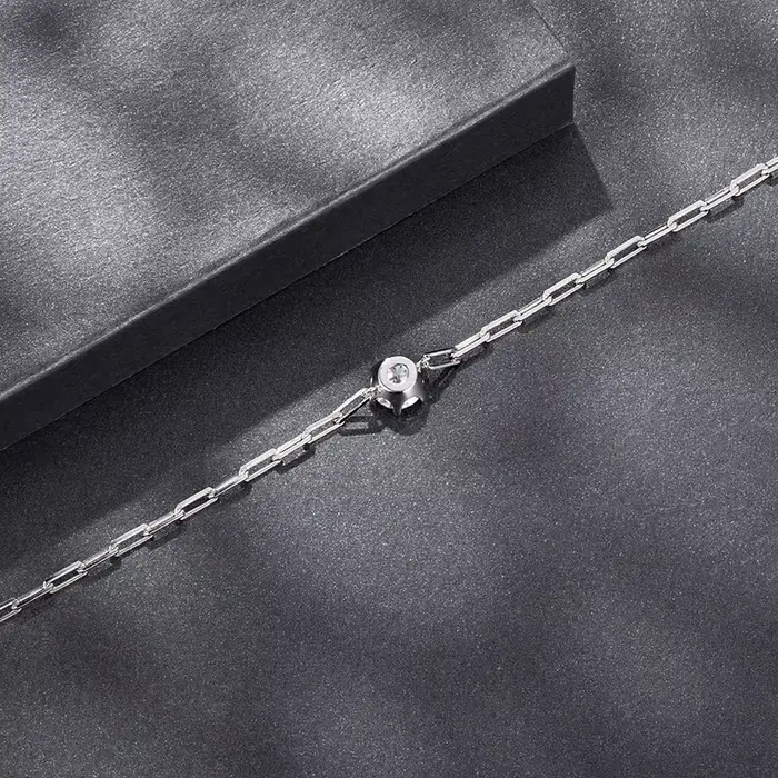 Bamoer U 1CT – Bracelet en Moissanite en argent Sterling 925