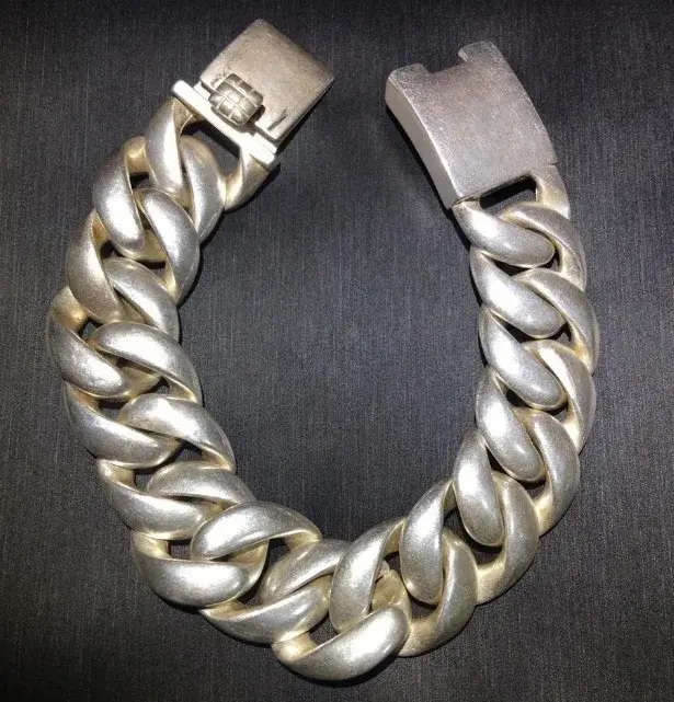 Collection d'argent ancien, bracelet en argent tibétain rétro évidé du népalais, vieux bracelet en a