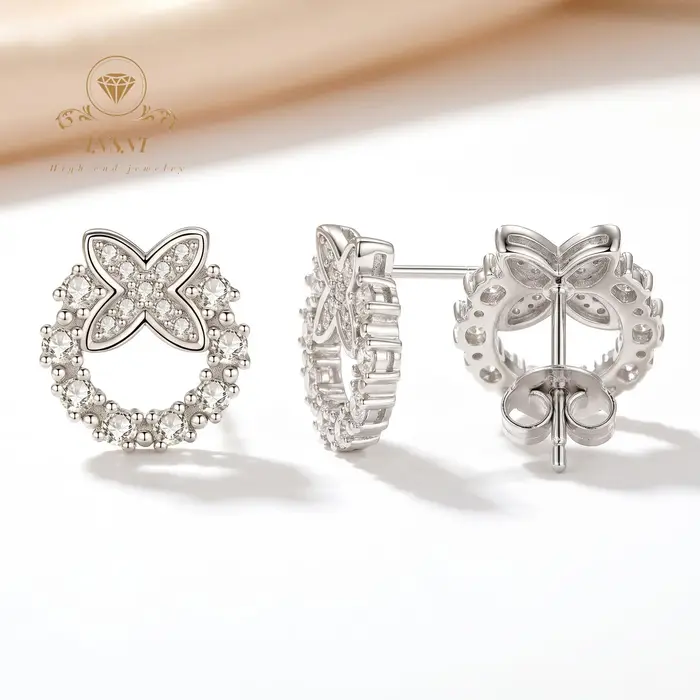 Boucles d'oreilles rondes Mori pour femmes