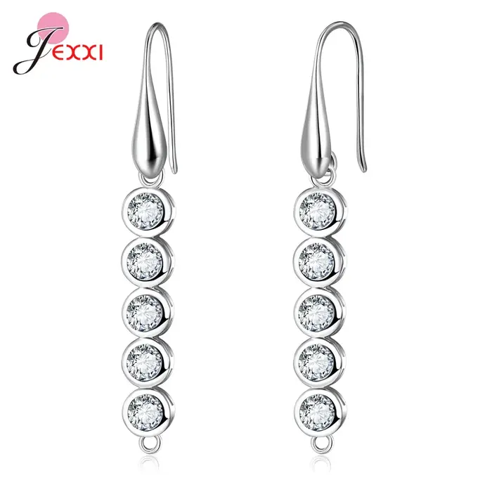 Boucles d'oreilles crochet en argent sterling hypoallergénique pour femmes DIY bijoux à personnaliser pour diverses occasions