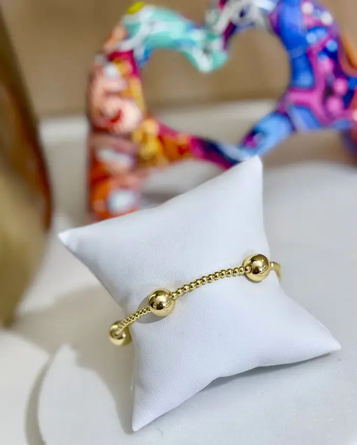 CCGOOD Bracelet plaqué or 18 carats pour femme, résistant au ternissement, hypoallergénique, avec pe