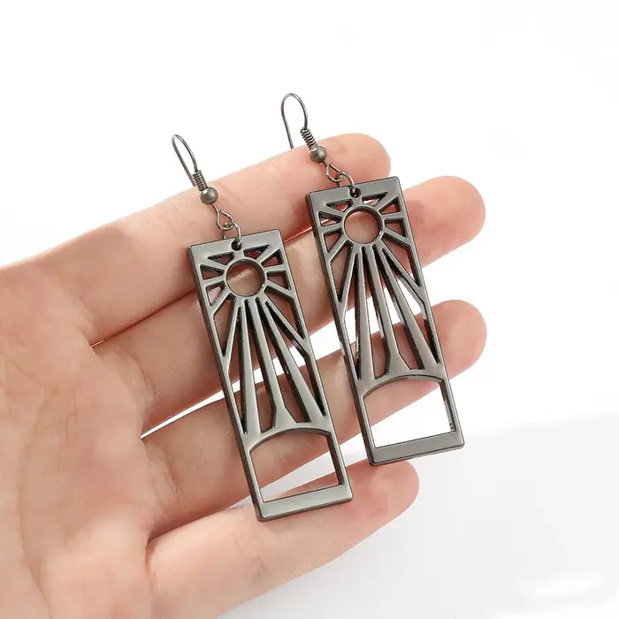 Boucles d'oreilles en métal Demon and The Slayer