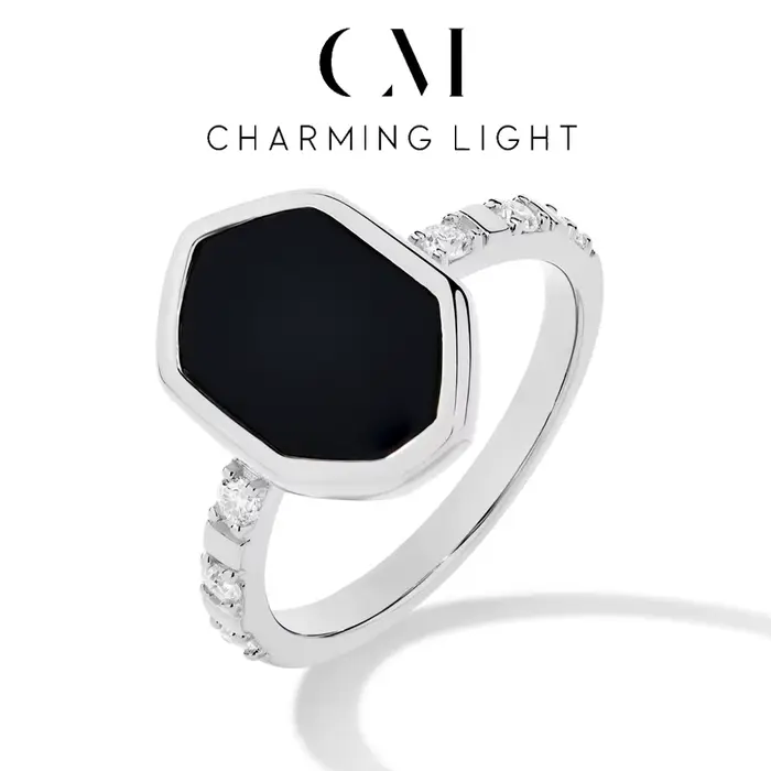 Bagues personnalisées en Onyx noir, incrustations de Moissanite pour femmes et hommes, en argent Sterling 925, bijoux fins de fête, cadeaux, offre spéciale