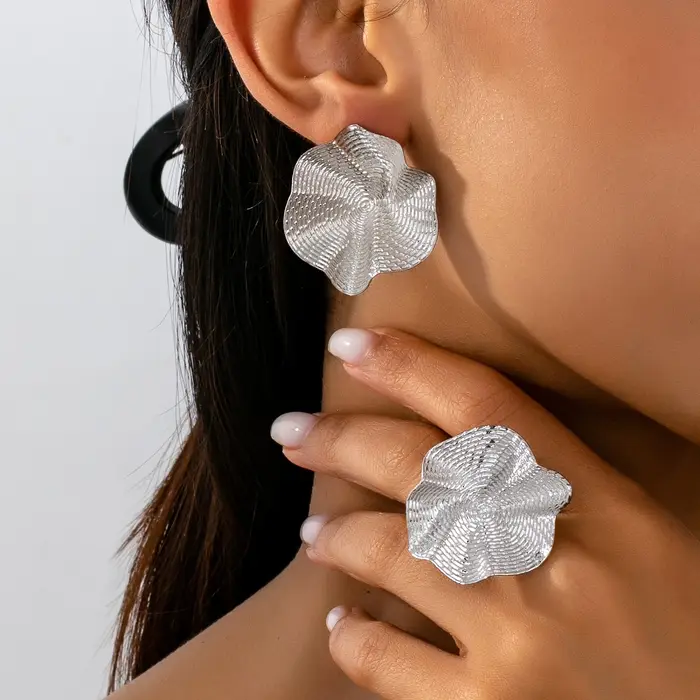 Ensemble de bijoux pour femmes : Formes géométriques irrégulières
