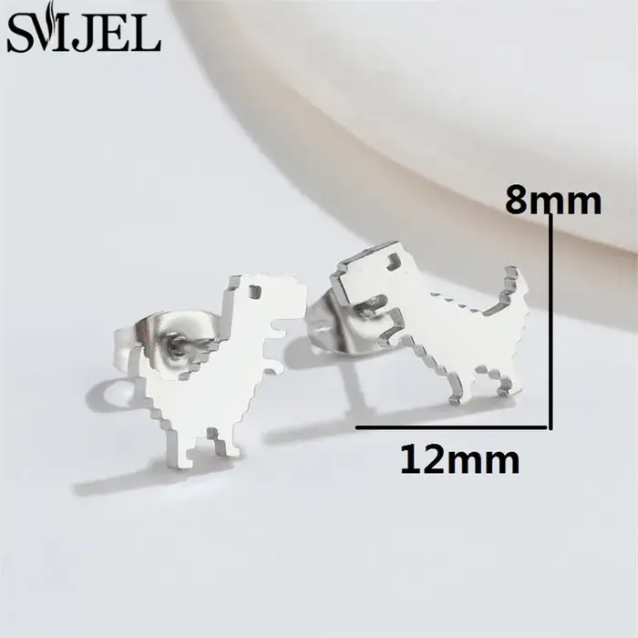 Boucles d'oreilles dinosaure Design Animal de dessin animé pour filles