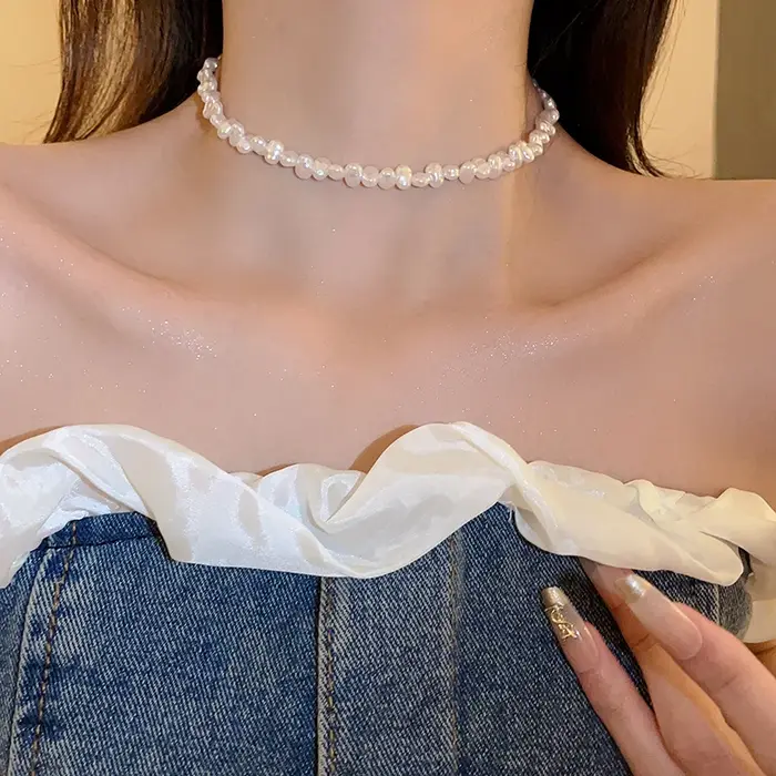 Collier de perles baroques pour femme