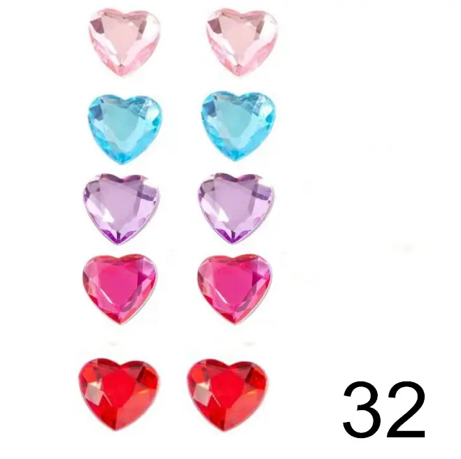 Clip sur boucle d'oreille filles enfants rose bijoux enfant clip boucles d'oreilles papillon coquill