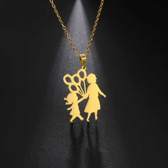 Amaxer maman et bébé collier famille