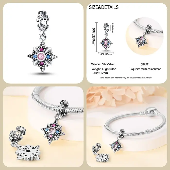 Breloque Lotus gardien en argent Sterling 925