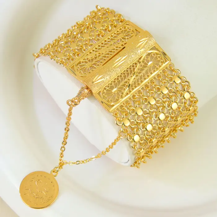 Bracelet manchette de mariage de luxe algérie