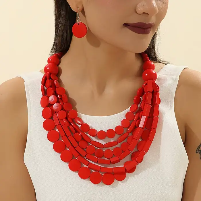 Ensemble de bijoux de style bohème africain