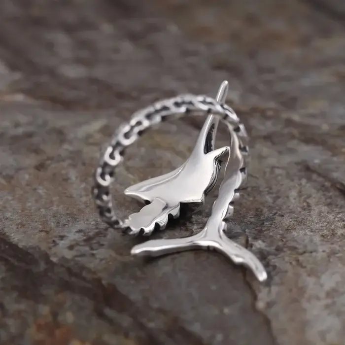 Bague de Cocktail en Argent Sterling 925 pour Femme avec Motif Animal de Compagnie pour Fiançailles Mariage Anniversaire Présent de Luxe