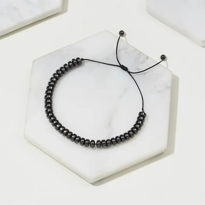 Bracelet Magnétique avec Aimants Thérapeutiques, Pierre Naturelle et Motif de Cœur pour Bien-être Émotionnel et Physique Occasions Spéciales