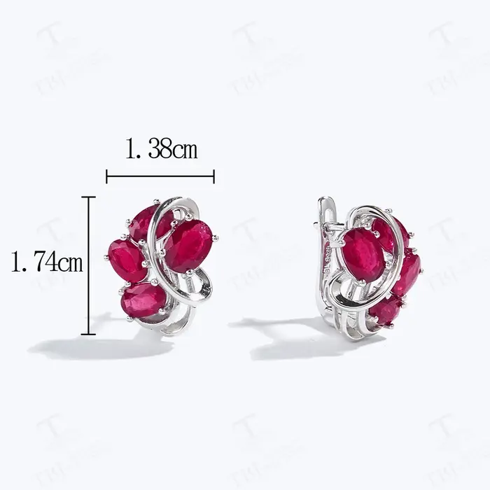 2026, Boucles d'oreilles de luxe fantaisie en argent pour femme