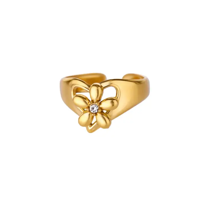 Baguette pierre Vintage anneaux pour femmes élégant couleur or acier inoxydable géométrie Anillos fê