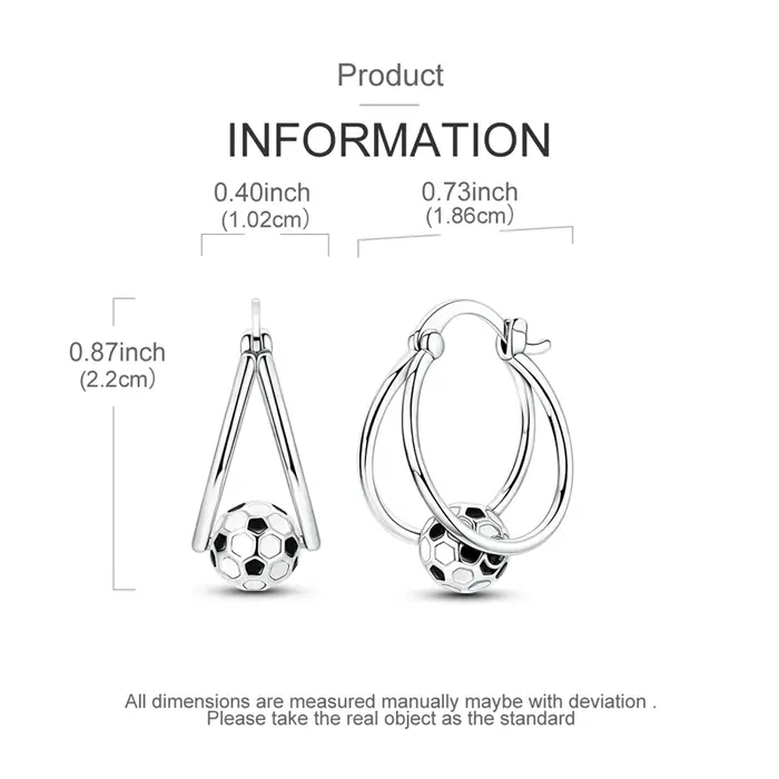 Boucles d'oreilles en argent Sterling 925 pour femmes