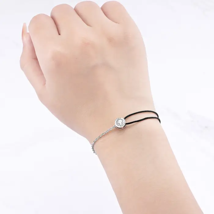 Bracelet asymétrique en argent Sterling 925 pour femmes bijoux tendance cadeau d'anniversaire occasion spéciale elegance moderne