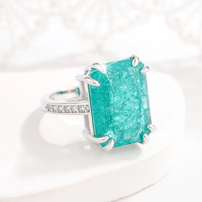 Bague en argent plaqué 925