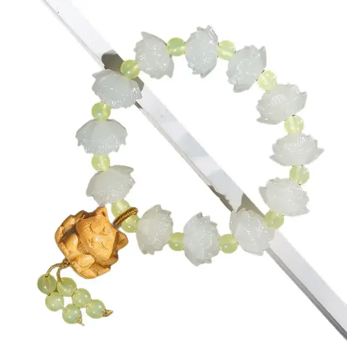 Bracelet Lotus en pierre lumineuse