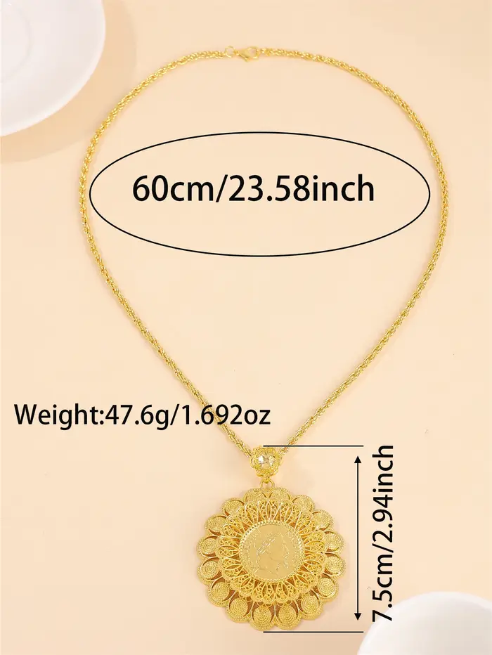 Pendentif de collier plaqué or pour femmes