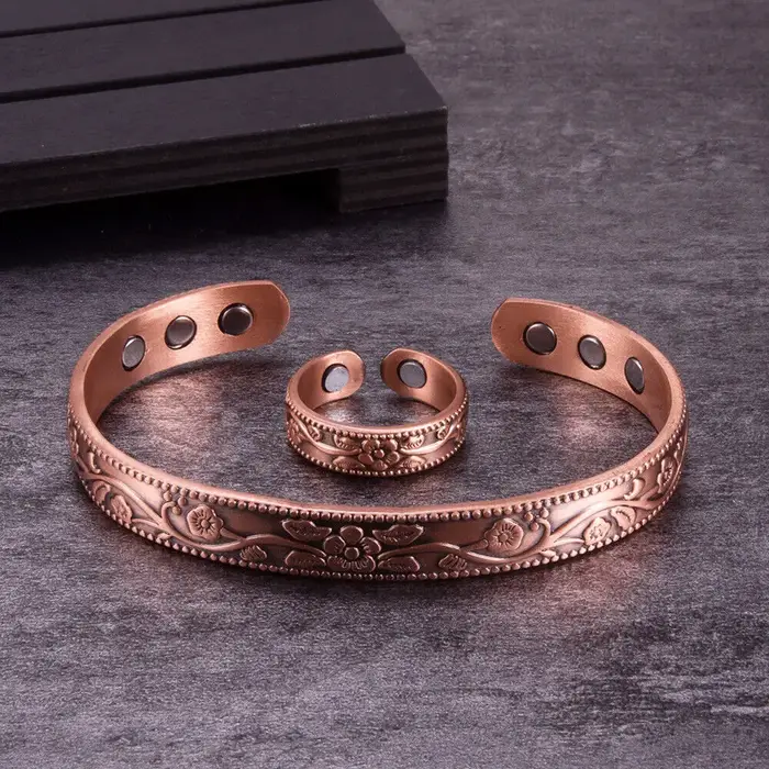 Bracelet réglable en alliage de cuivre