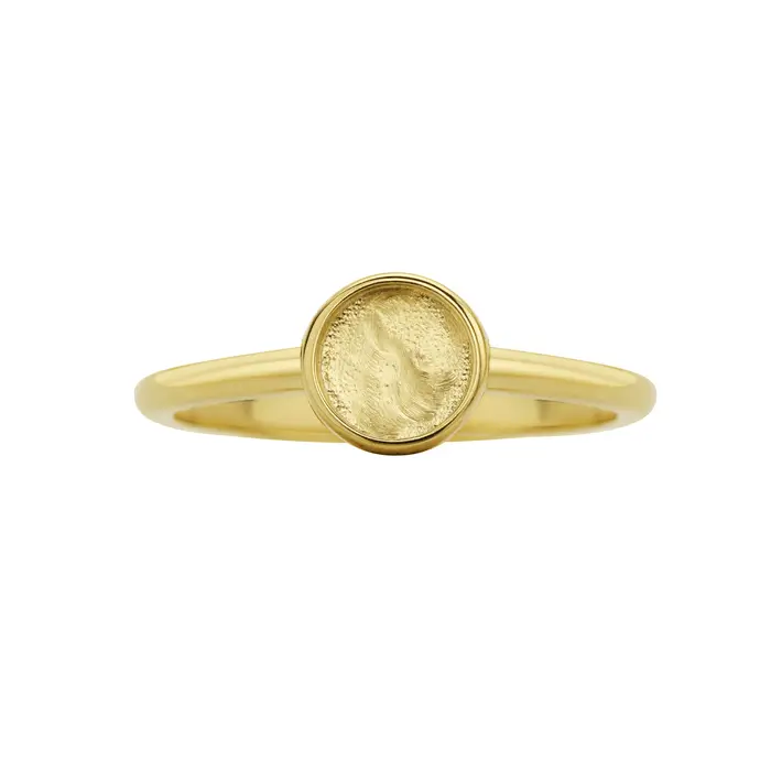 Bague en résine 6MM ronde pour la conservation du lait maternel, montures de bague à dos plein, bagu