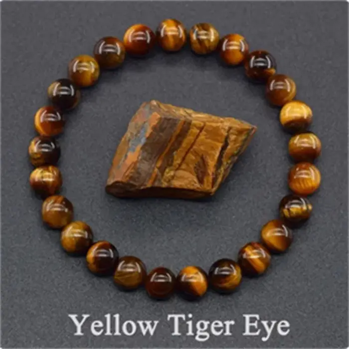 JD Bracelet améthyste en vraies perles de pierre naturelle purifiant le corps véritable