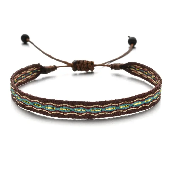 Bracelets tressés en tissu pour femmes