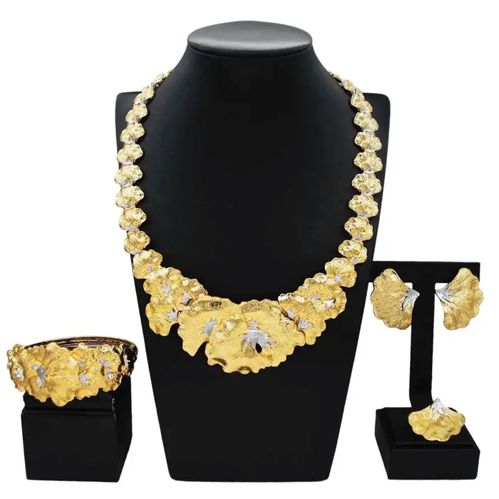 Ensemble de bijoux plaqué or pour femme