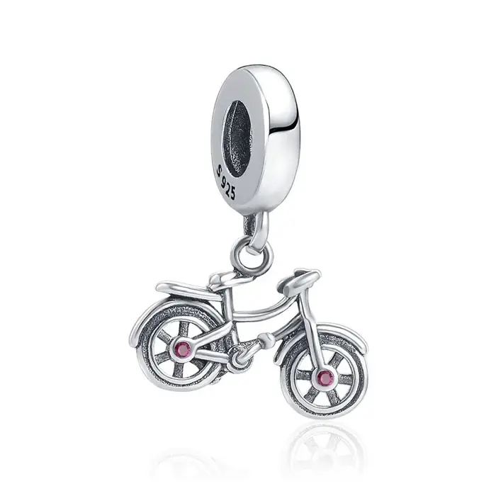 Breloque en argent Sterling 925 pour femmes, signifie transport, vélo, moto, adapté aux bracelets or