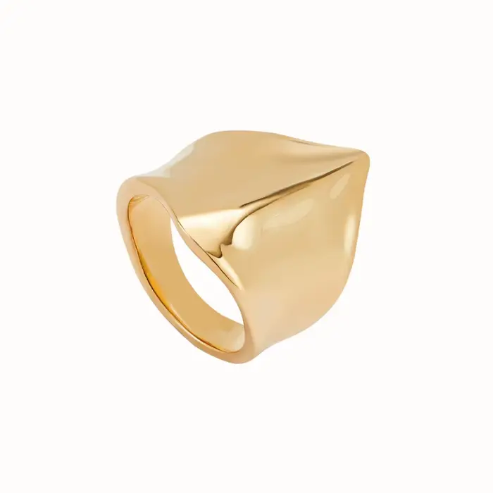 Bague géométrique Punk métallique or argent, accessoires neutres, cadeau de saint valentin pour Couples, automne 2025