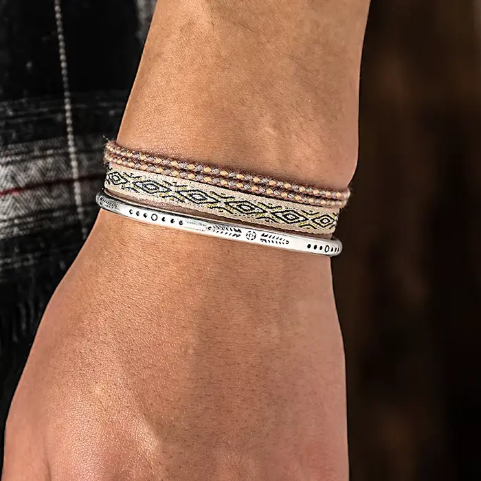Bracelet réglable en argent plaqué 925 pour hommes, avec breloque de bouddha tibétain, chaîne en corde tissée à la main, bijoux pour cadeau d'anniversaire