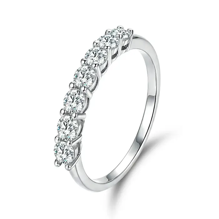 Bague en argent Sterling 925 pour femmes, magnifique bague ronde brillante en Zircon, pour fiançaill