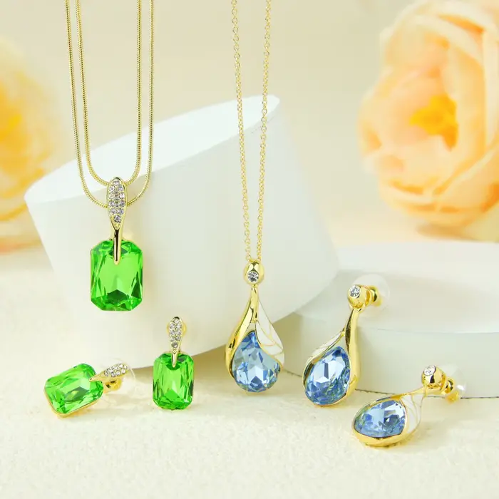 Parure de bijoux en cristal de haute qualité 2026
