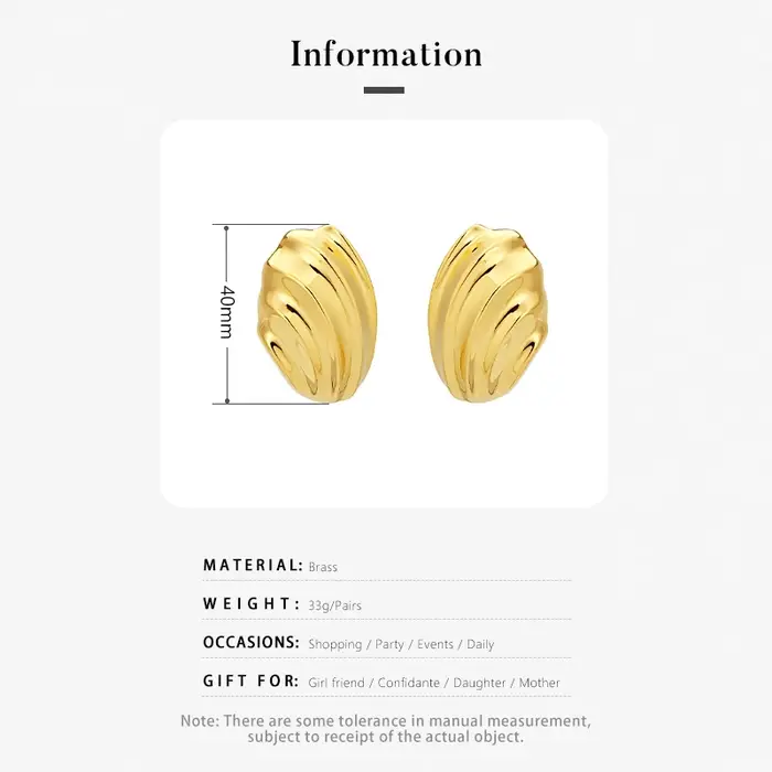 VAROLE – boucles d'oreilles à clous au Design populaire pour femmes