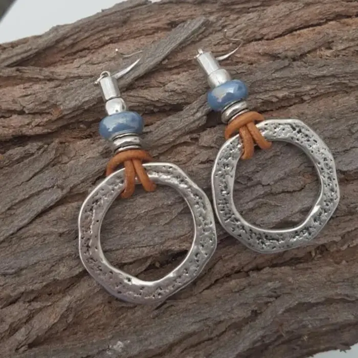 Boucles d'oreilles pendantes tribales bohèmes vintage pour femmes