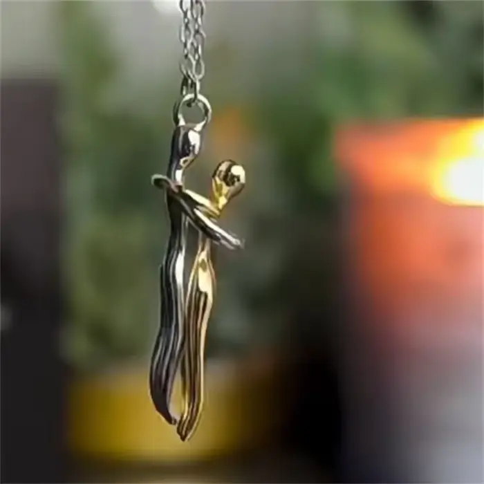 Collier pendentif sablier pour Couple, Design créatif, pour femmes, personnalité rétro, chaîne de cl
