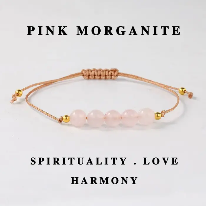 Bracelets en quartz rose pour femmes