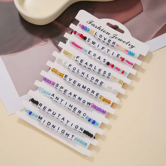 Bracelets élégants en perles cristal pour femmes filles